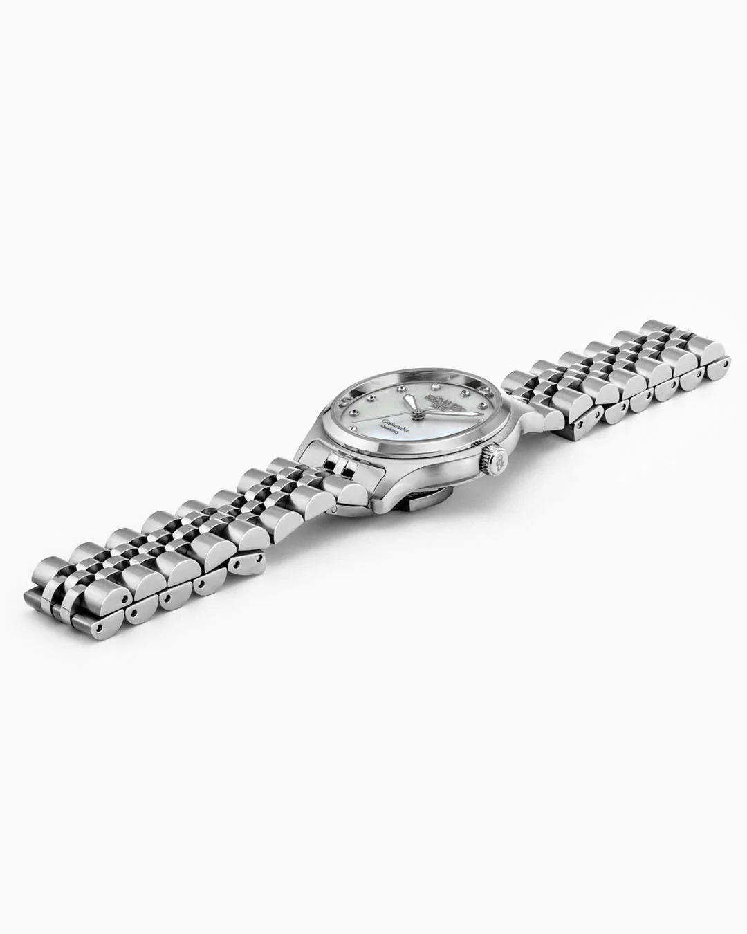 Cassandra Diamond 31 mm Quartz Three-Hand White Dial MOP Silver Bracelet Sapphire glass Stainless Steel swiss watch - Image 3