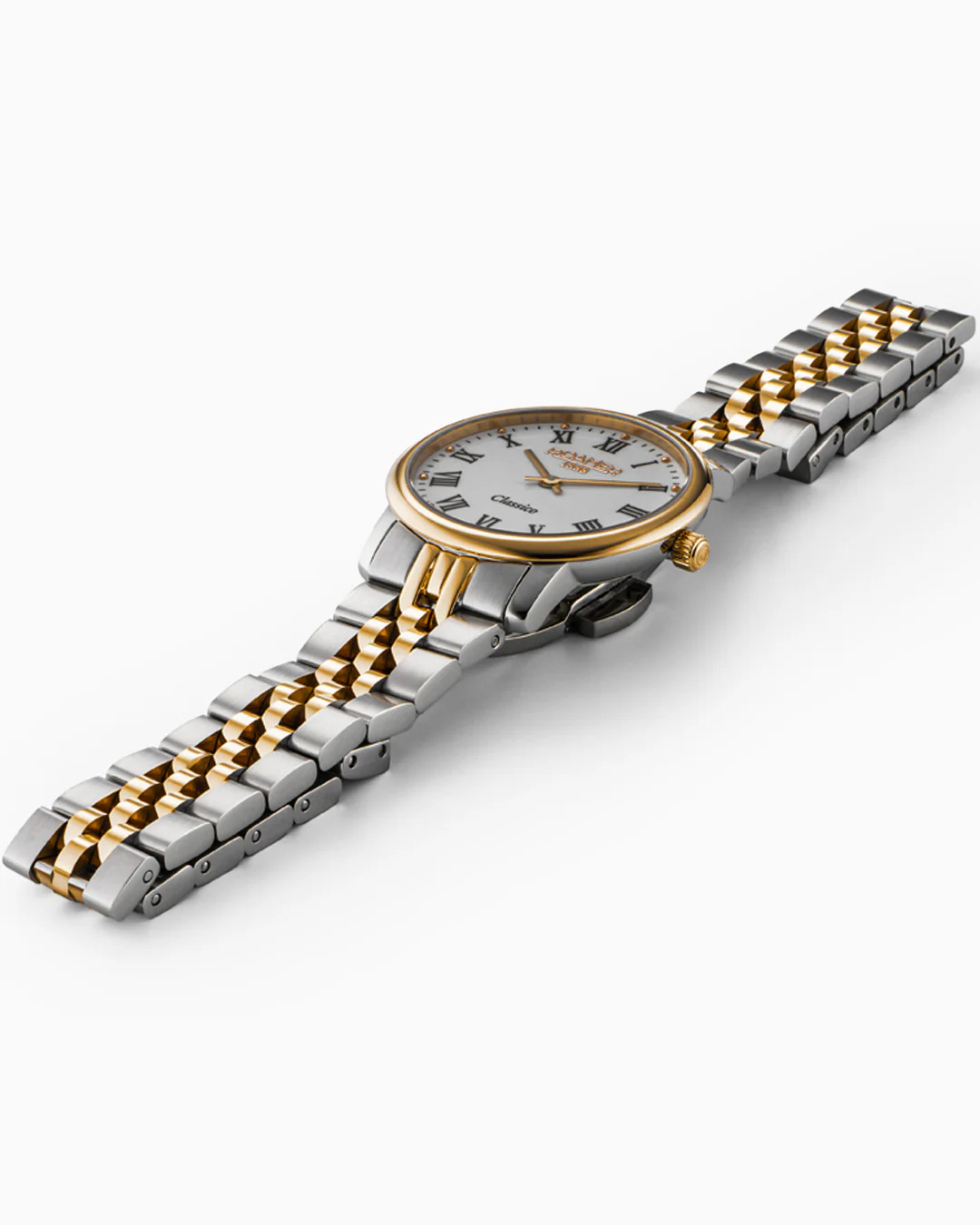 Classico Ladies 30mm Quartz Two-Hand White Dial  Gold-Silver Tone Bracelet Sapphire glass Stainless Steel swiss watch - Image 3