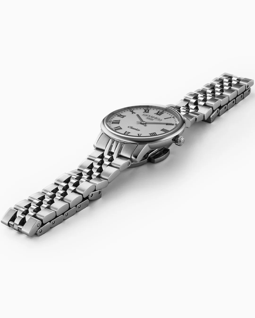 Classico Ladies 30mm Quartz Two-Hand White Dial Silver Bracelet Sapphire glass Stainless Steel swiss watch - Image 3