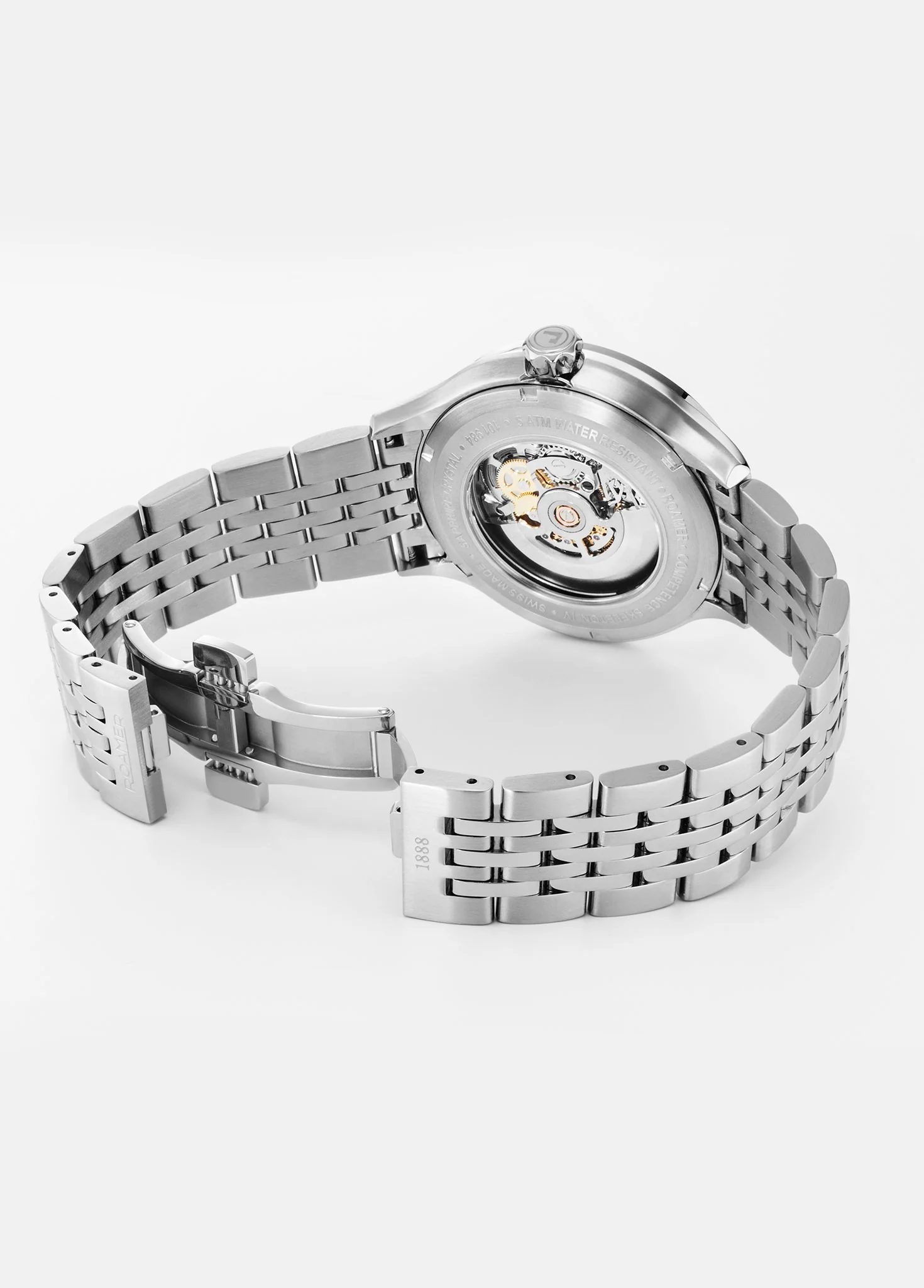Competence Skeleton IV 43 mm Automatic Three-Hand Blue Dial Silver Bracelet Sapphire glass Stainless Steel swiss watch - Image 4