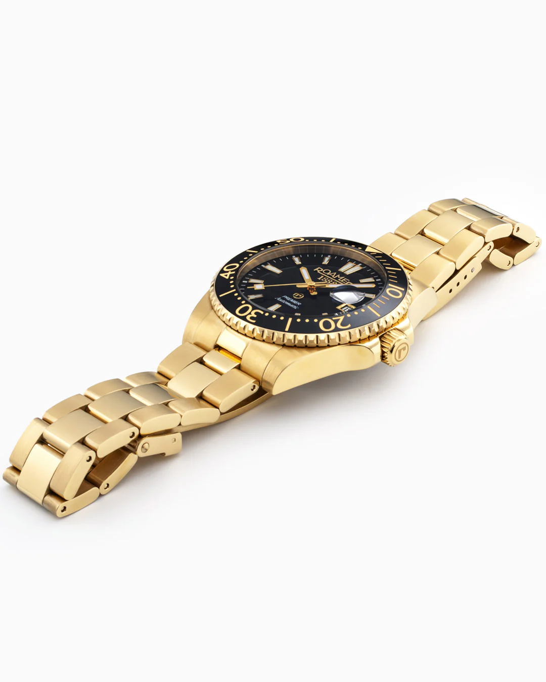Premier 42 mm Automatic Three-Hand Date Black Dial Gold Bracelet Sapphire glass Stainless Steel swiss watch - Image 3