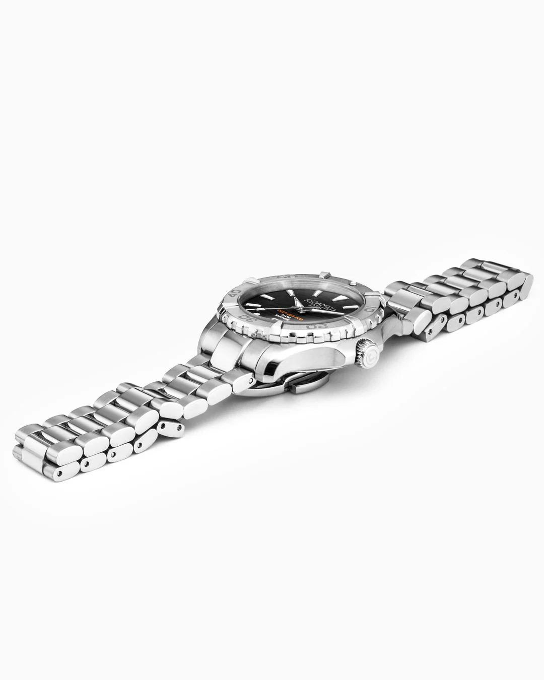 Deep Sea 200 Ladies 34mm Quartz Three-Hand Date Black Dial Silver Bracelet Sapphire glass Stainless Steel swiss watch - Image 3