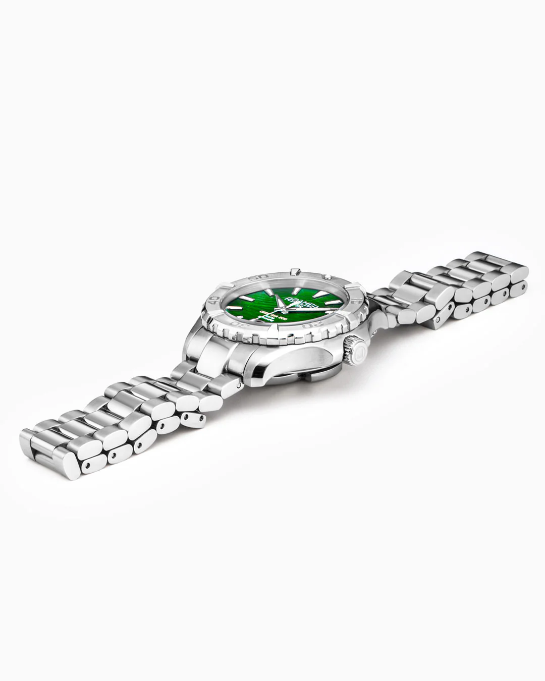 Deep Sea 200 Ladies 34 mm Quartz Three-Hand Date Green Dial Silver Bracelet Sapphire glass Stainless Steel swiss watch - Image 3