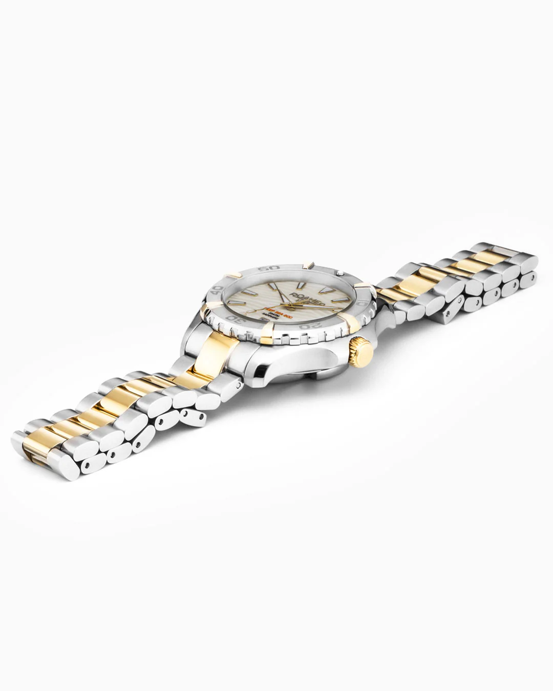 Deep Sea 200 Ladies 34mm Quartz Three-Hand Date White Dial Two-Tone Bracelet Sapphire glass Stainless Steel swiss watch - Image 3