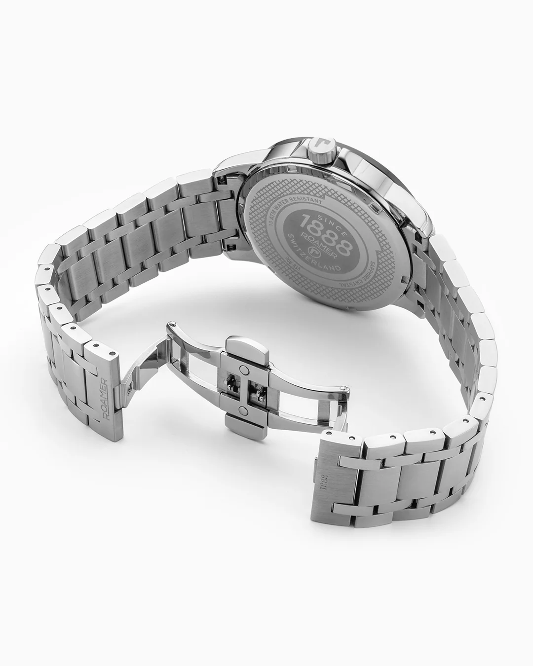 Mercury Classic 42 mm Quartz Three-Hand Date Black Dial Silver Bracelet Sapphire glass Stainless Steel swiss watch - Image 4
