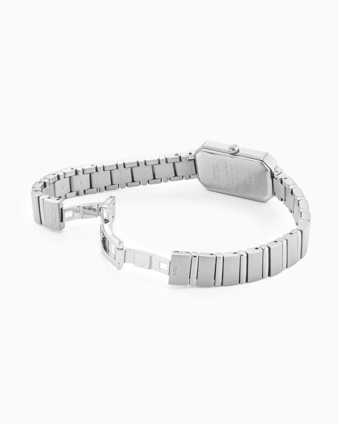 Olivia Diamond 18x29 mm Quartz Two-Hand Silver Dial Silver Bracelet Sapphire glass Stainless Steel swiss watch - Image 4