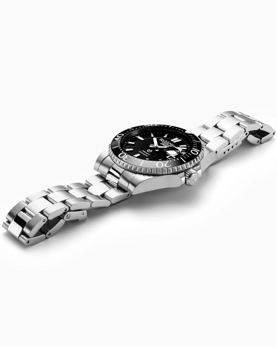 Premier 42 mm Automatic Three-Hand Date Black Sunray Dial Silver Bracelet Sapphire glass Stainless Steel swiss watch - Image 3