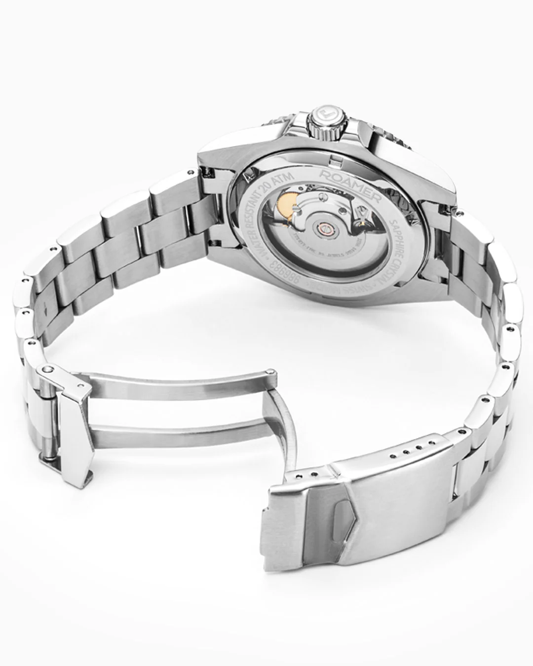 Premier 42 mm Automatic Three-Hand Date Black Sunray Dial Silver Bracelet Sapphire glass Stainless Steel swiss watch - Image 4
