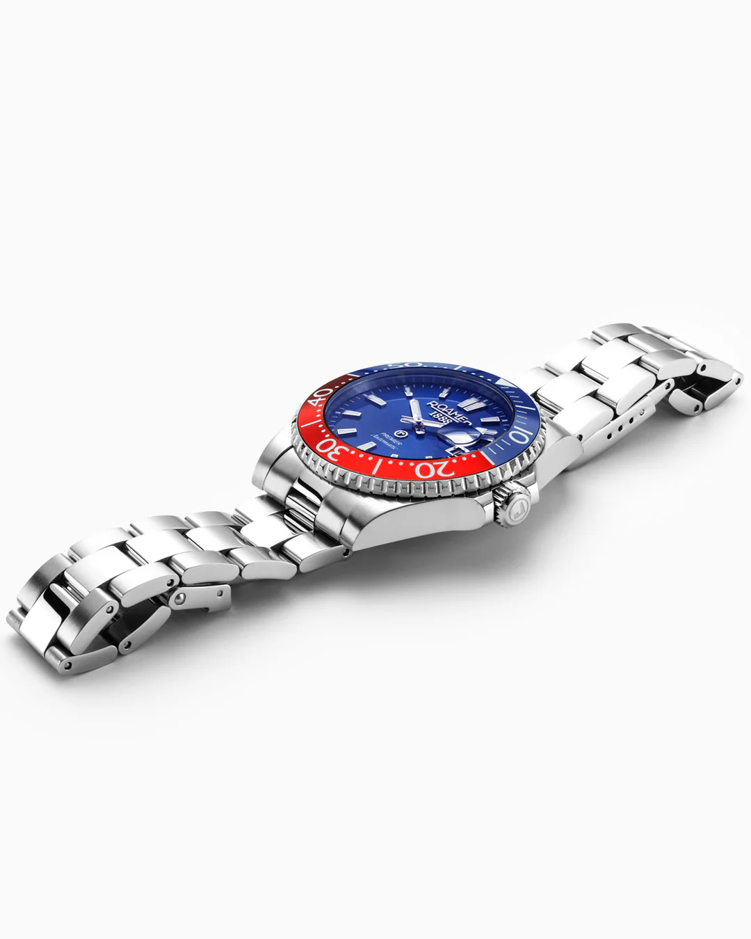 Premier 42 mm Automatic Three-Hand Date Blue Sunray Dial Silver Bracelet Sapphire glass Stainless Steel swiss watch - Image 3