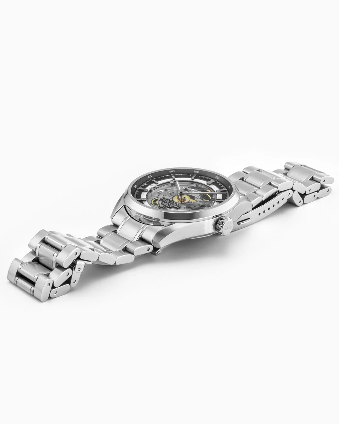Pro Auto 42 mm Automatic Three-Hand Black Dial Silver Bracelet Sapphire glass Stainless Steel swiss watch - Image 3