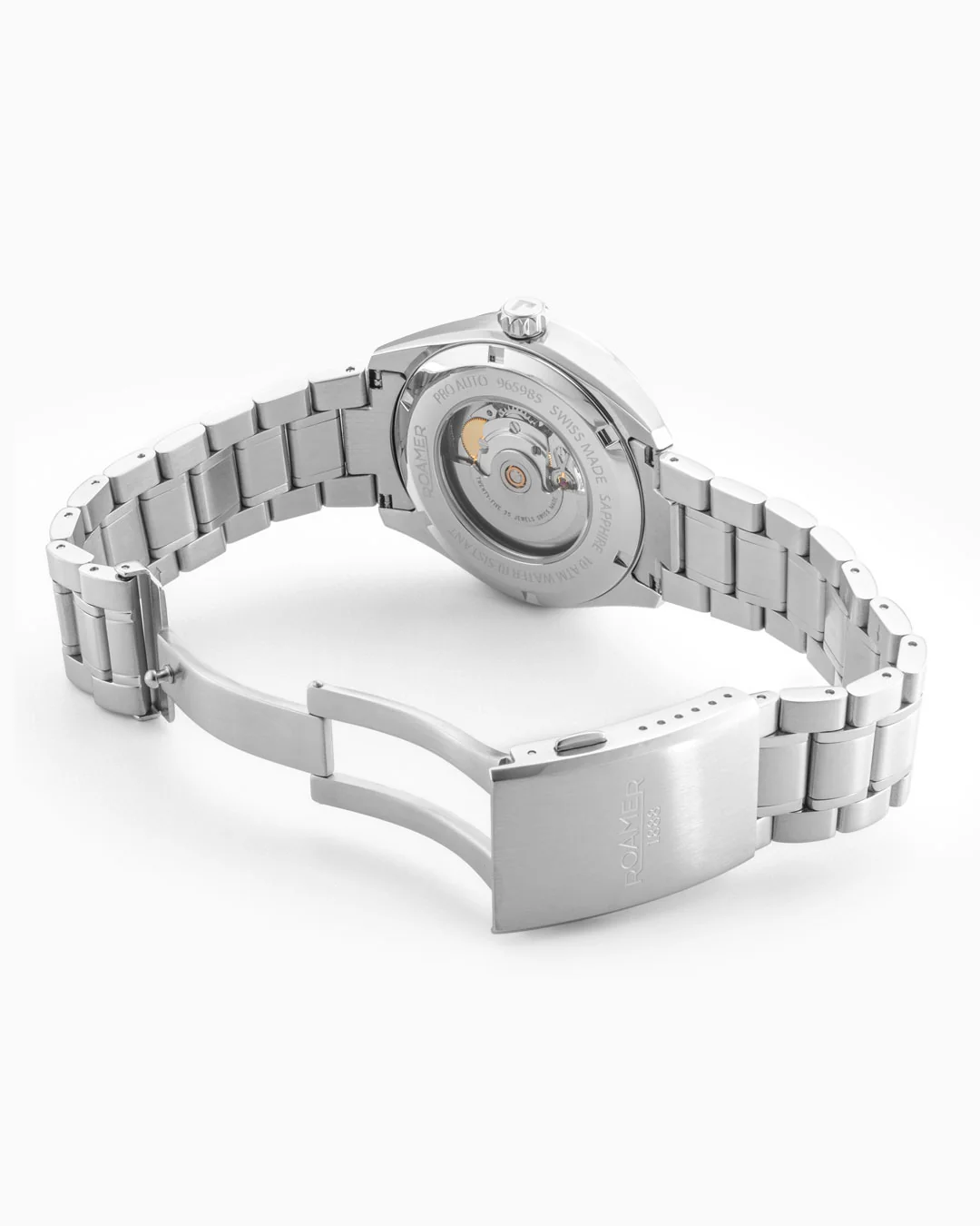 Pro Auto 42 mm Automatic Three-Hand Green Dial Silver Bracelet Sapphire glass Stainless Steel swiss watch - Image 4