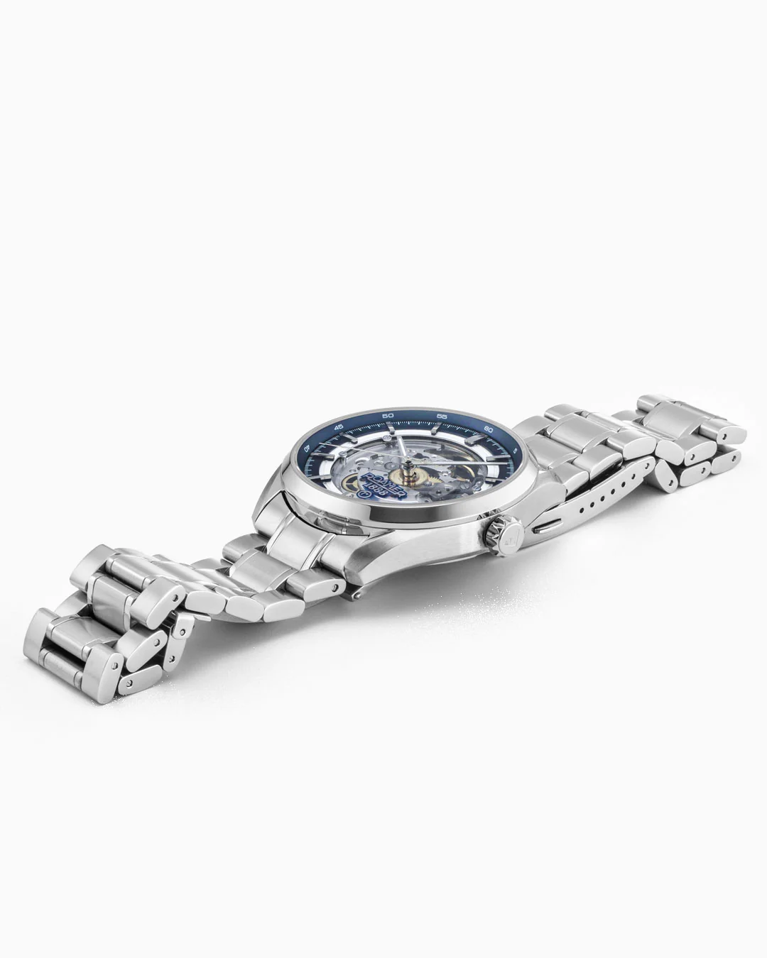 Pro Auto 42 mm Automatic Three-Hand Blue Dial Silver Bracelet Sapphire glass Stainless Steel swiss watch - Image 3