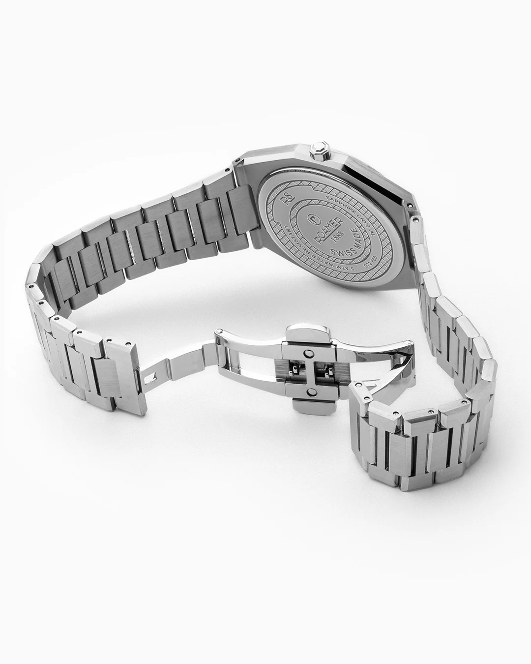 R8 Gents 41mm Quartz Three-Hand Date Blue Dial Silver Bracelet Sapphire glass Stainless Steel swiss watch - Image 4