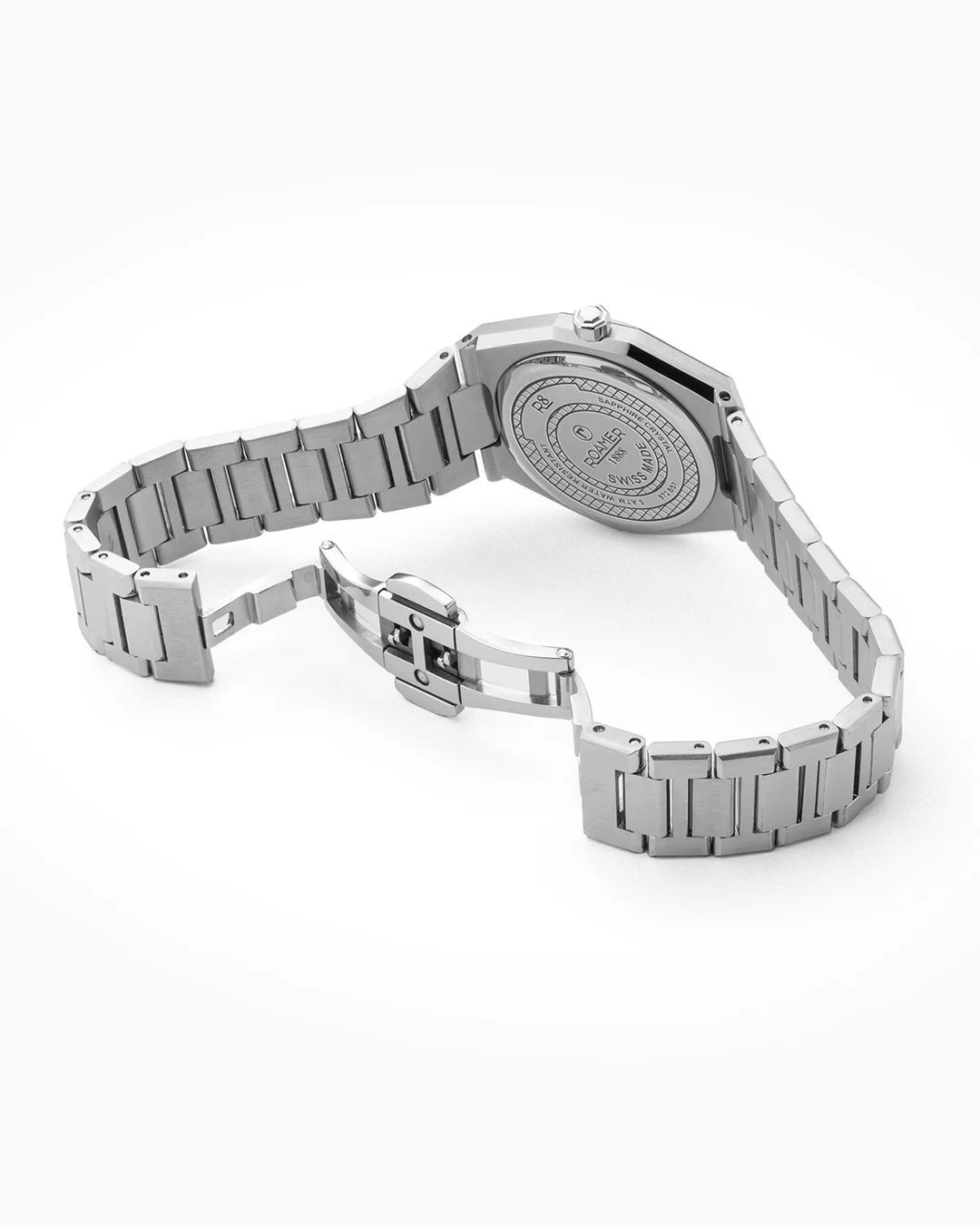 R8 Ladies 32.5mm Quartz Two-Hand Date Blue Sunray Dial Silver Bracelet Sapphire glass Stainless Steel swiss watch - Image 4