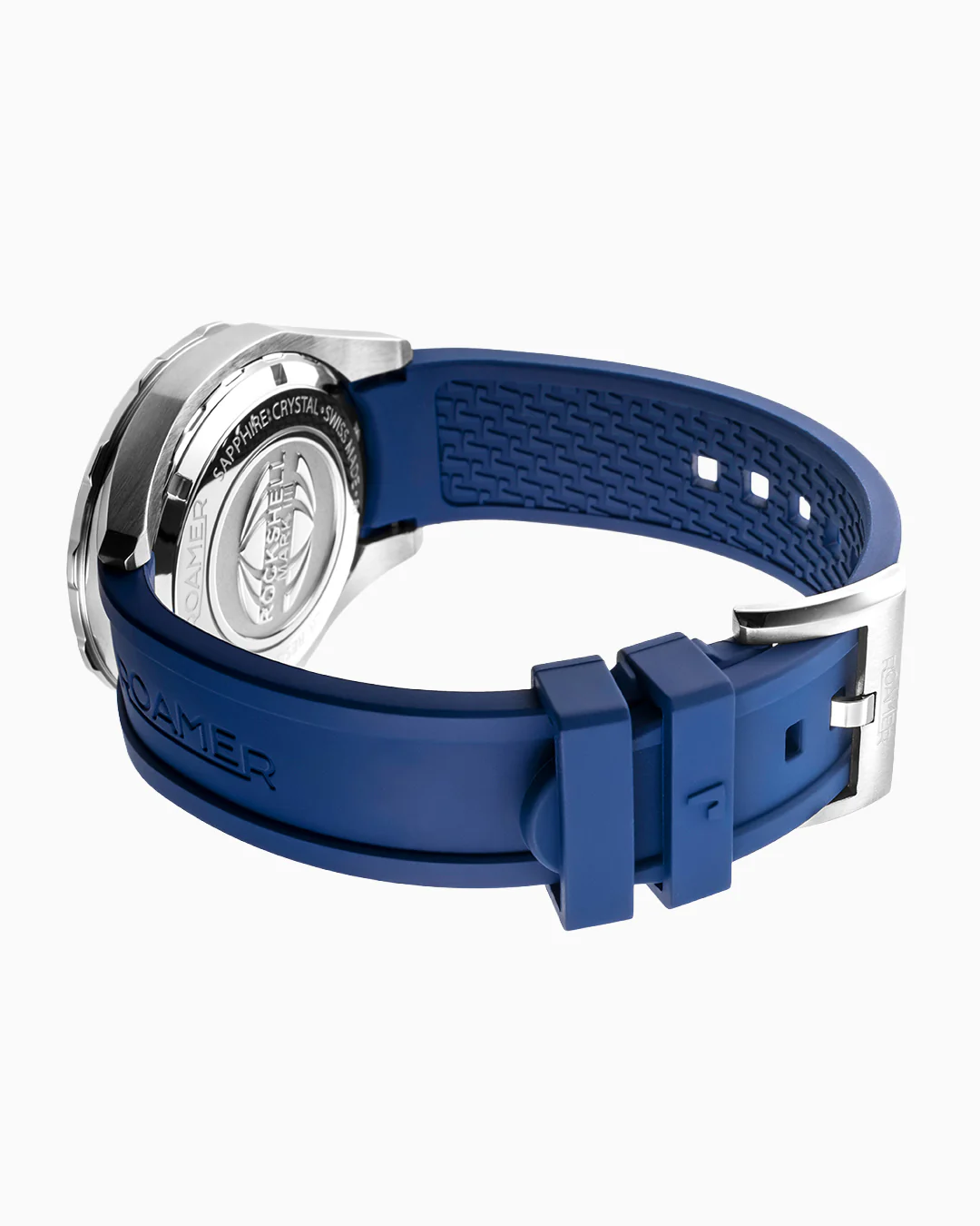 Rockshell Mark III Scuba 45mm Quartz Three-Hand Date Blue Dial Turning Bezel Blue Rubber Strap Sapphire glass Stainless Steel swiss watch - Image 3