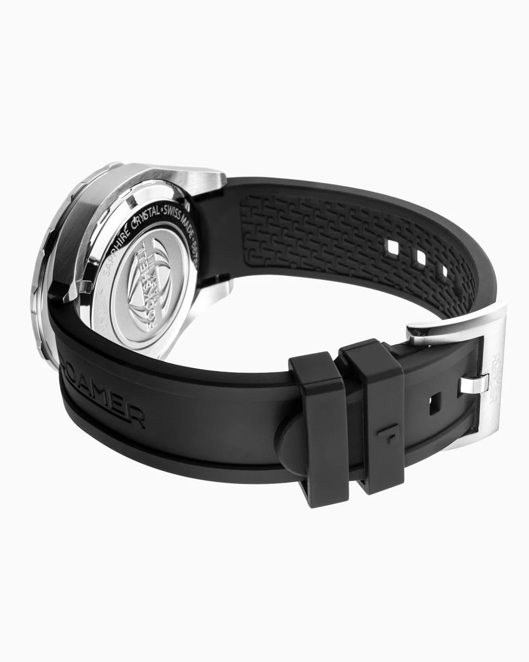Rockshell Mark III Scuba 45mm Quartz Three-Hand Date Turning Bezel Black Rubber Strap Sapphire glass Stainless Steel swiss watch - Image 3