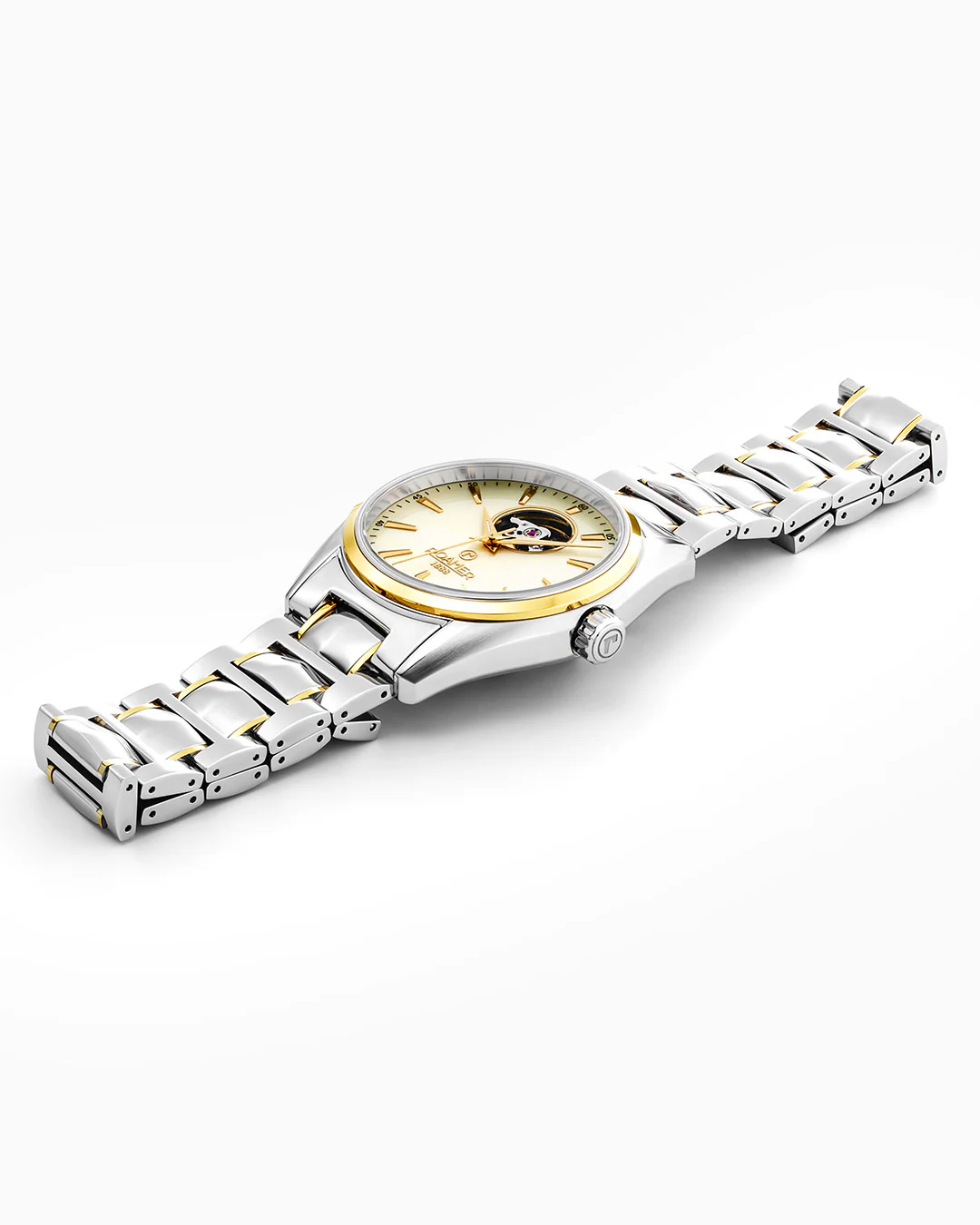 Searock Master 42 mm Automatic Three-Hand Date Two-Tone Bracelet Sapphire antireflection glass  Stainless Steel swiss watch - Image 3