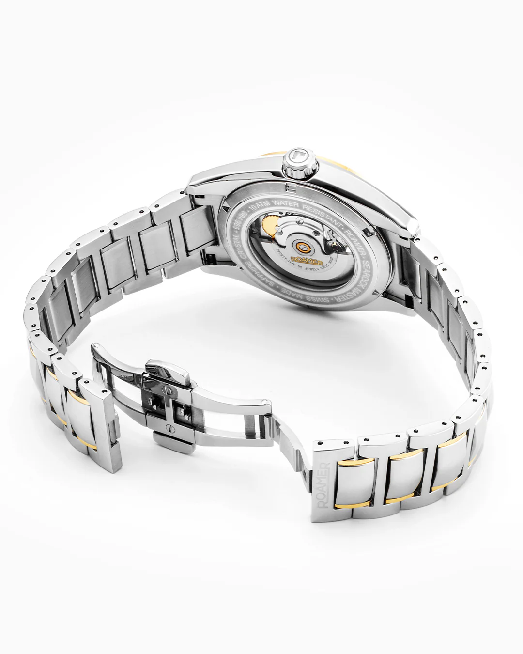Searock Master 42 mm Automatic Three-Hand Date Two-Tone Bracelet Sapphire antireflection glass  Stainless Steel swiss watch - Image 4
