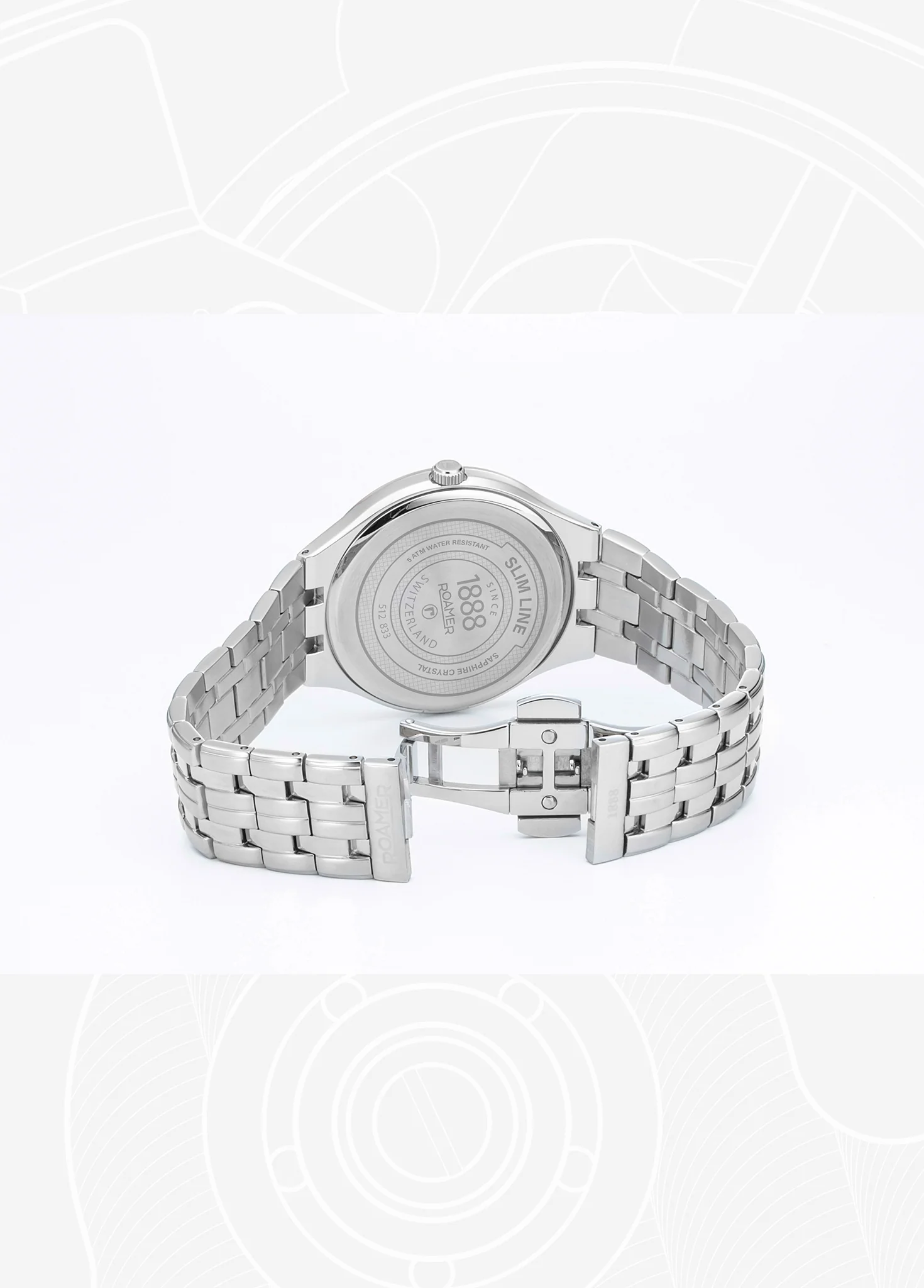Slim Line Classic 40 mm Quartz Three-Hand Date Green Dial Silver Bracelet Sapphire glass Stainless Steel swiss watch - Image 3