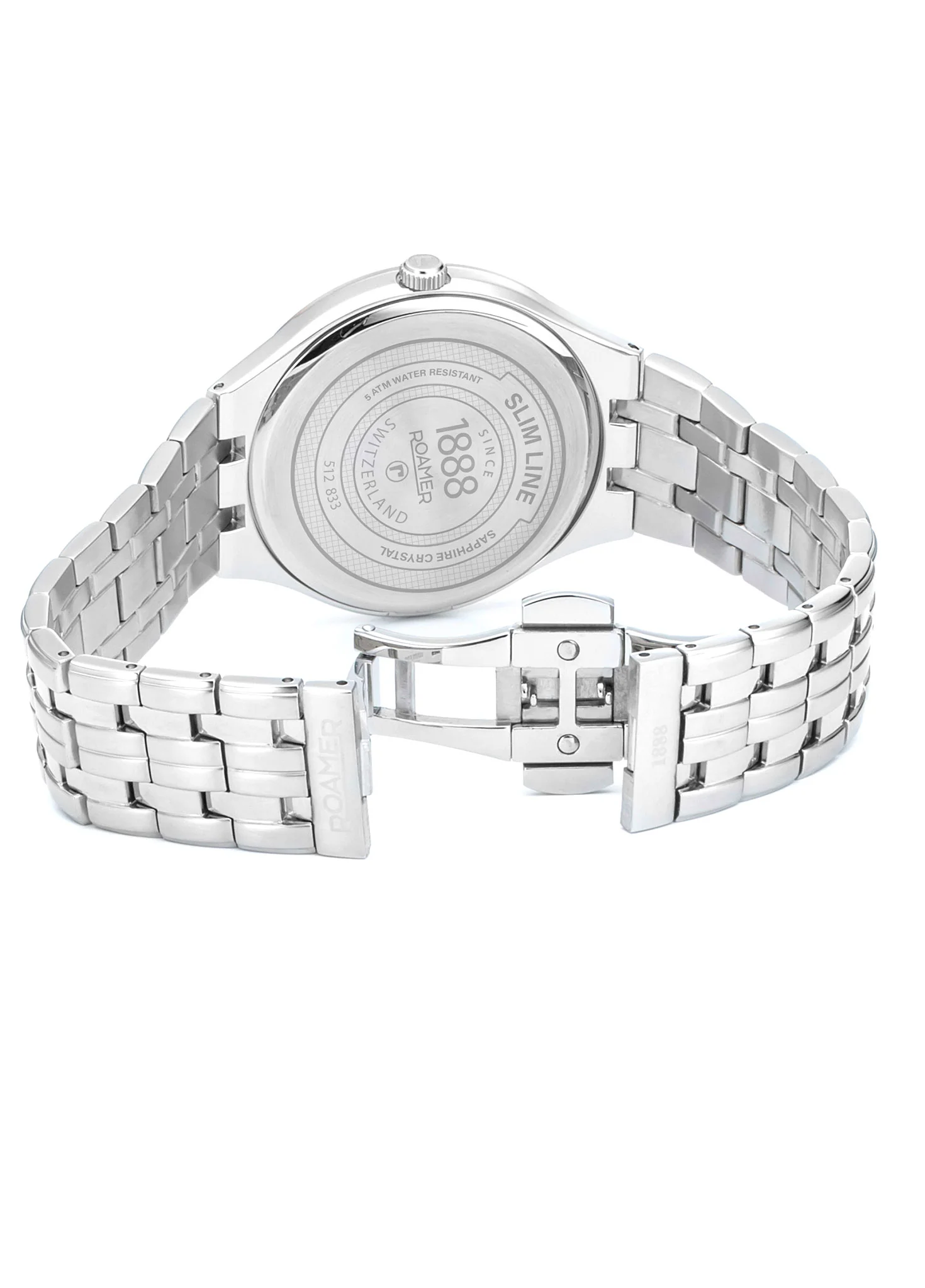 Slim Line Classic Ladies 30mm Quartz Two-Hand Date Dark Blue Dial Silver Bracelet Sapphire glass Stainless Steel Swiss watch - Image 3