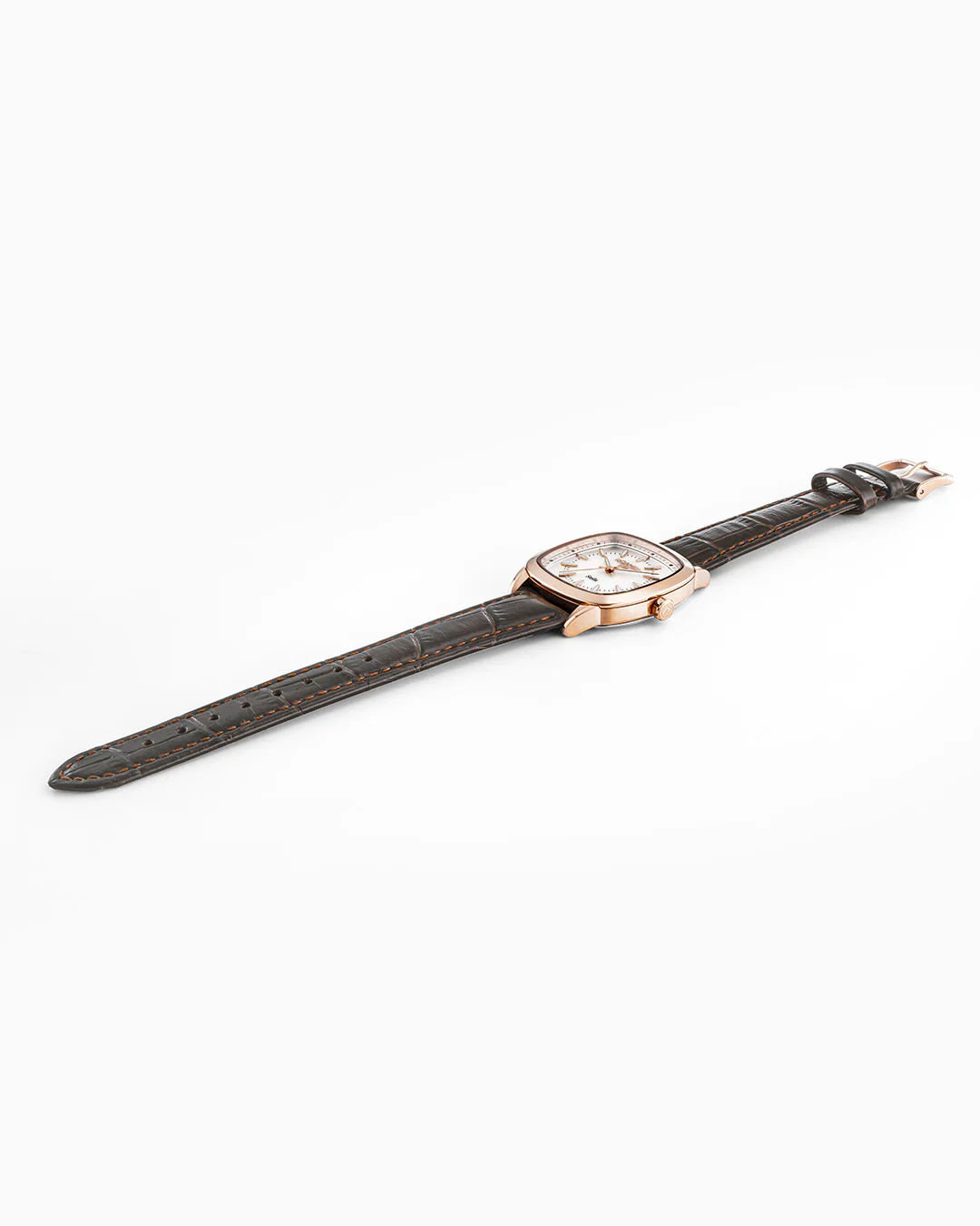 Stella 32.5mm Quartz Three-Hand White Mop Dial RoseGold-Tone Case Brown Leather Bracelet Sapphire antireflection glass  Stainless Steel swiss watch - Image 3