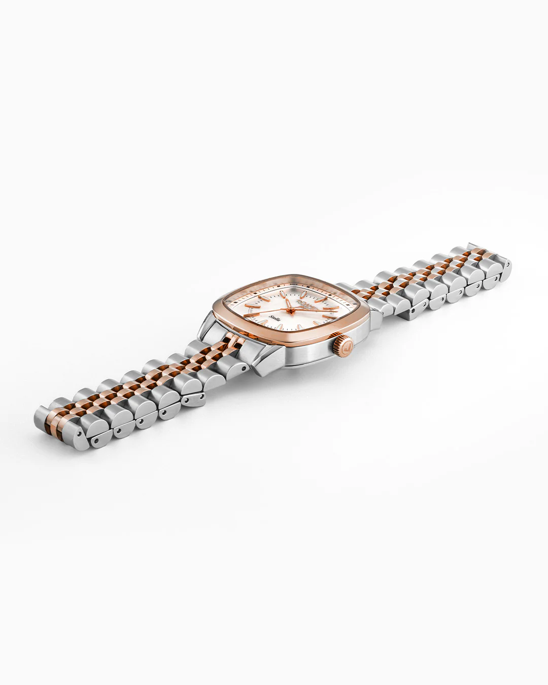 Stella 32.5mm Quartz Three-Hand White Mop Dial RoseGold-Silver Tone Bracelet Sapphire antireflection glass  Stainless Steel swiss watch - Image 3