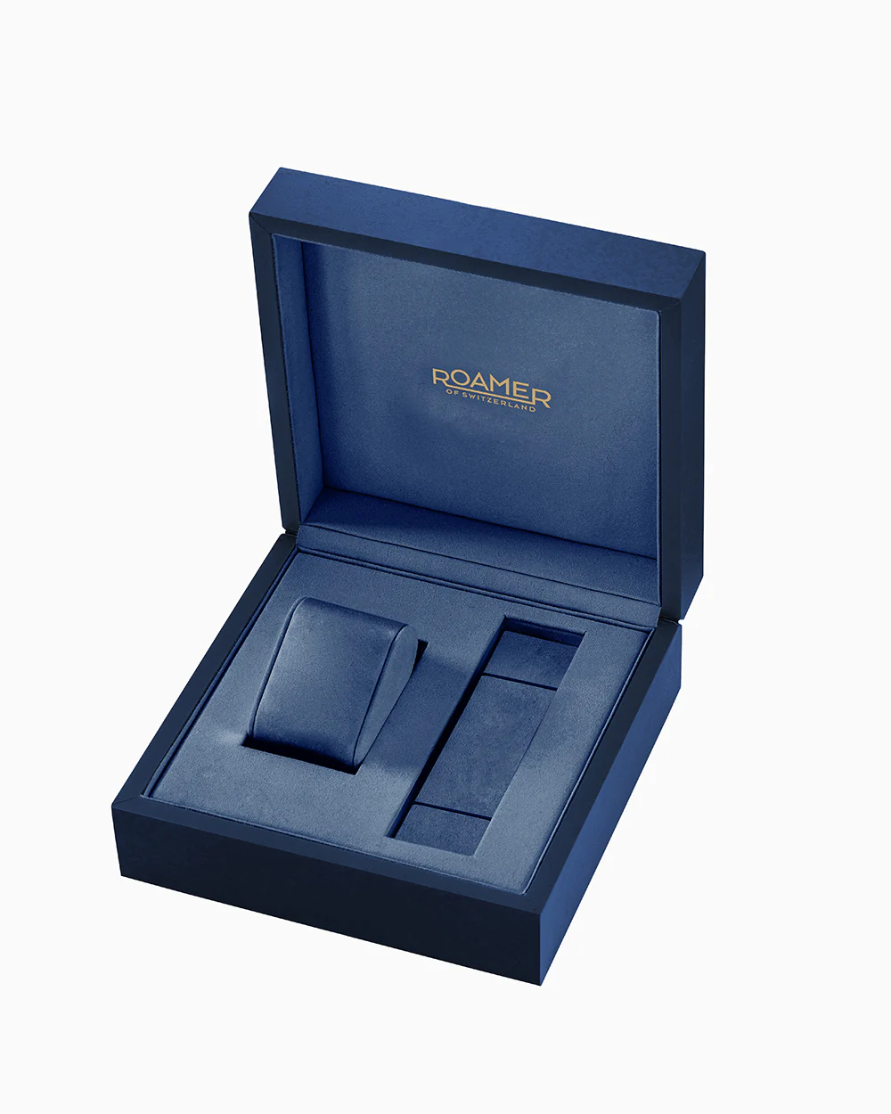 Valais Gents Interchangeable Box Set 42mm Quartz Three-Hand Date Blue Dial Blue Leather Strap Sapphire glass Stainless Steel swiss watch - Image 9