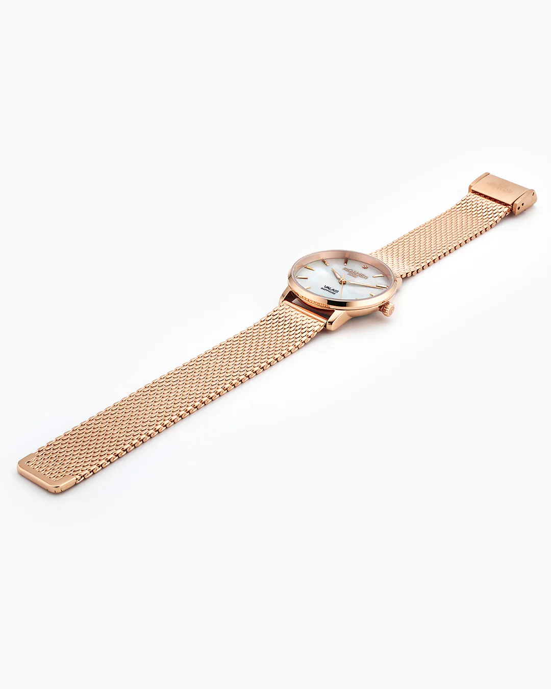 Valais Ladies Interchangeable Box Set 32mm Quartz Three-Hand Date Brown Leather Strap Sapphire glass Stainless Steel swiss watch - Image 6