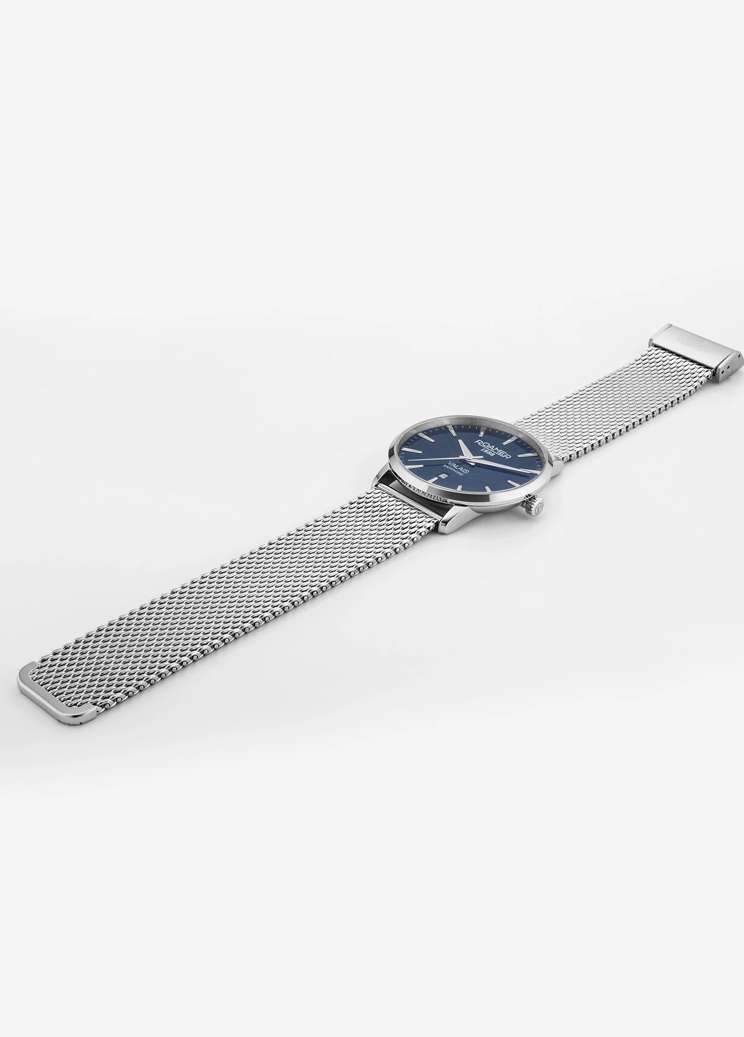 Valais Gents Interchangeable Box Set 42mm Quartz Three-Hand Date Blue Dial Blue Leather Strap Sapphire glass Stainless Steel swiss watch - Image 6
